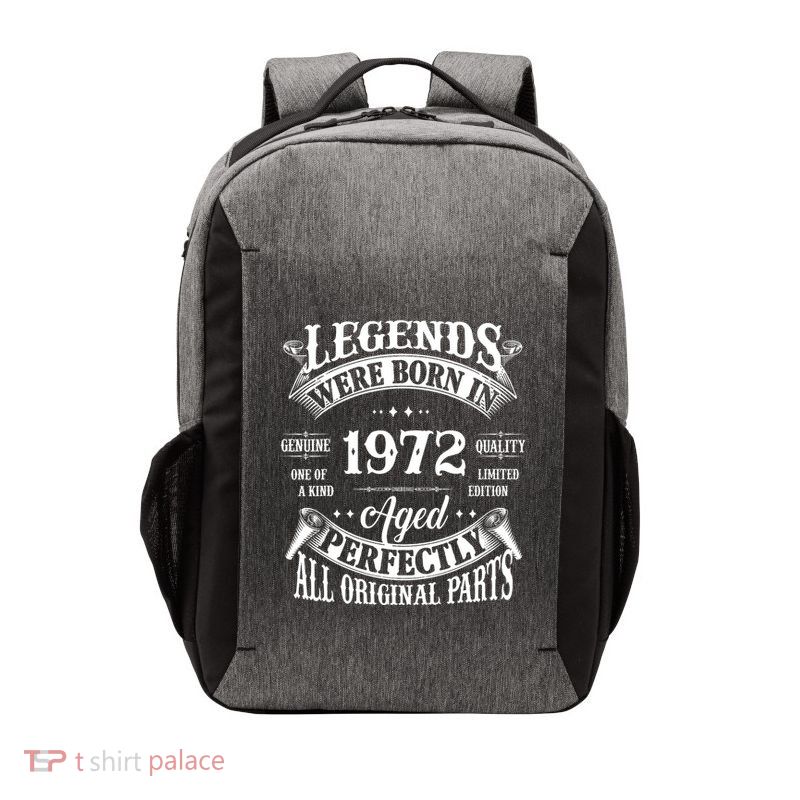 53rd Birthday Vintage Legends Born In 1972 53 Years Old Vector Backpack