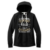 56th Birthday Vintage Legends Born In 1966 Women's Fleece Hoodie