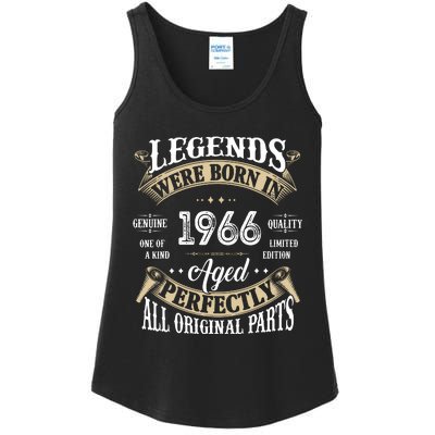 56th Birthday Vintage Legends Born In 1966 Ladies Essential Tank