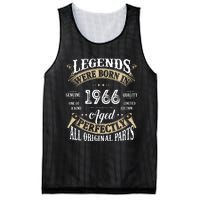 56th Birthday Vintage Legends Born In 1966 Mesh Reversible Basketball Jersey Tank