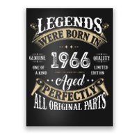 56th Birthday Vintage Legends Born In 1966 Poster