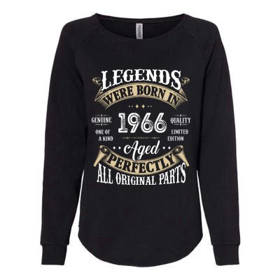 56th Birthday Vintage Legends Born In 1966 Womens California Wash Sweatshirt