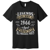 56th Birthday Vintage Legends Born In 1966 Premium T-Shirt