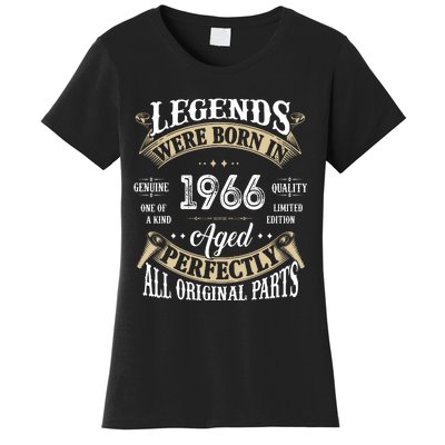 56th Birthday Vintage Legends Born In 1966 Women's T-Shirt