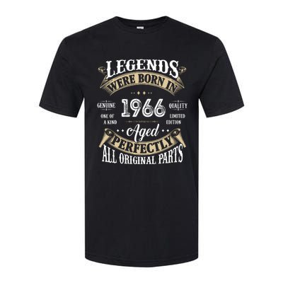 56th Birthday Vintage Legends Born In 1966 Softstyle CVC T-Shirt