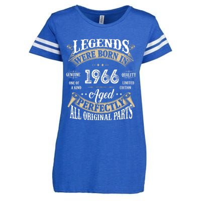 56th Birthday Vintage Legends Born In 1966 Enza Ladies Jersey Football T-Shirt