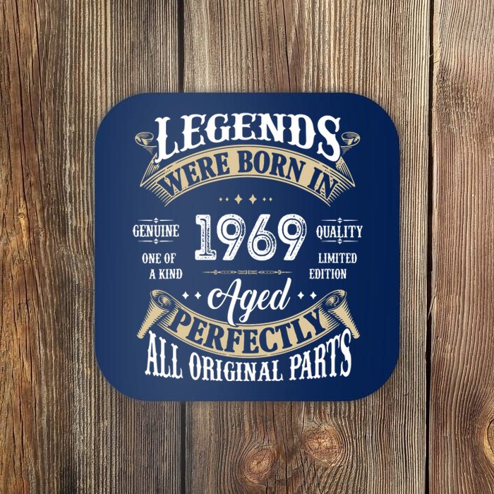 53th Birthday Vintage Legends Born In 1969 Coaster