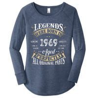 53th Birthday Vintage Legends Born In 1969 Women's Perfect Tri Tunic Long Sleeve Shirt