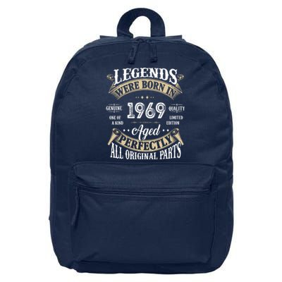 53th Birthday Vintage Legends Born In 1969 16 in Basic Backpack