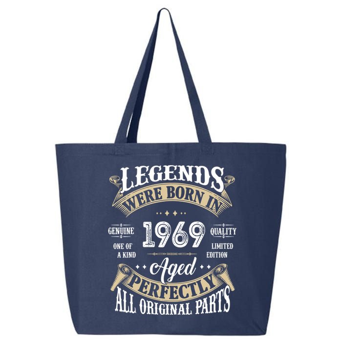 53th Birthday Vintage Legends Born In 1969 25L Jumbo Tote