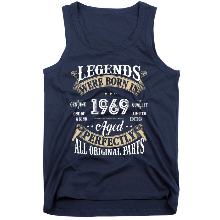 53th Birthday Vintage Legends Born In 1969 Tank Top