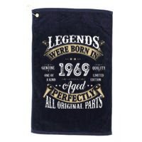 53th Birthday Vintage Legends Born In 1969 Platinum Collection Golf Towel