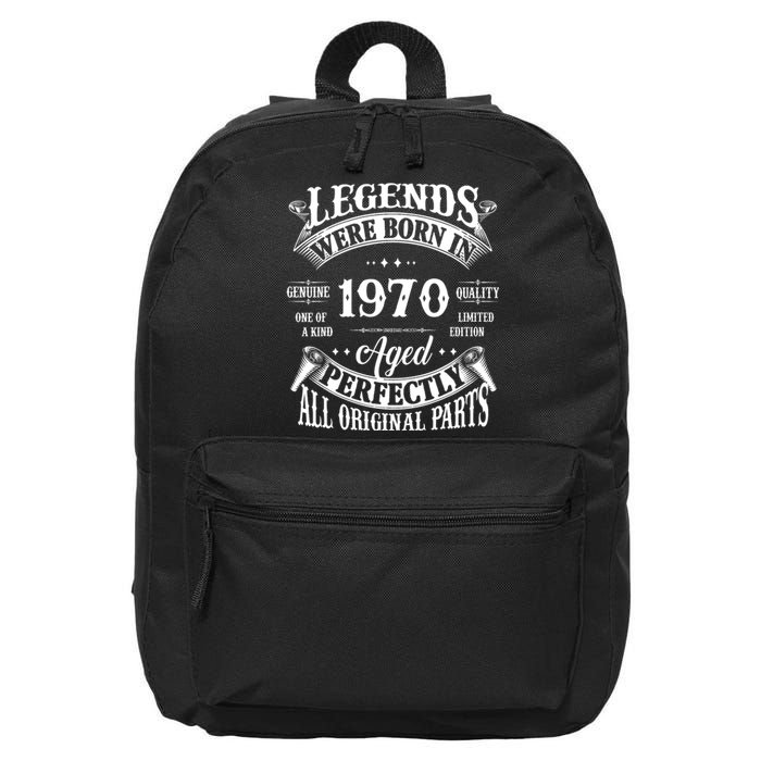 54th Birthday Vintage Legends Born In 1970 54 Years Old 16 in Basic Backpack