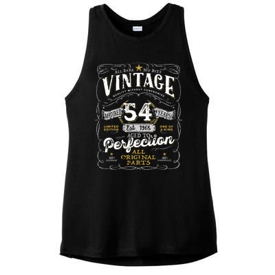 54th Birthday Vintage 1968 Birthday For Women Funny Men 54 Years Old Ladies PosiCharge Tri-Blend Wicking Tank