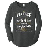 54th Birthday Vintage 1968 Birthday For Women Funny Men 54 Years Old Women's Perfect Tri Tunic Long Sleeve Shirt