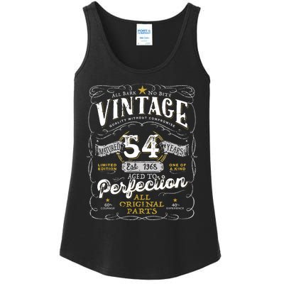 54th Birthday Vintage 1968 Birthday For Women Funny Men 54 Years Old Ladies Essential Tank