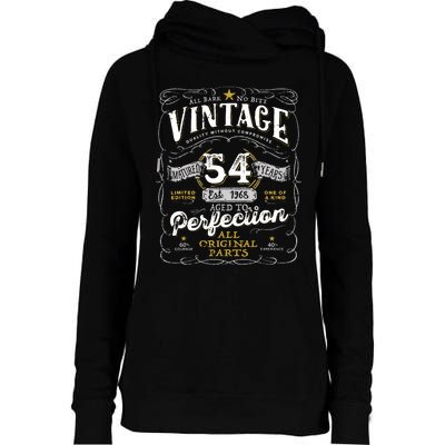 54th Birthday Vintage 1968 Birthday For Women Funny Men 54 Years Old Womens Funnel Neck Pullover Hood