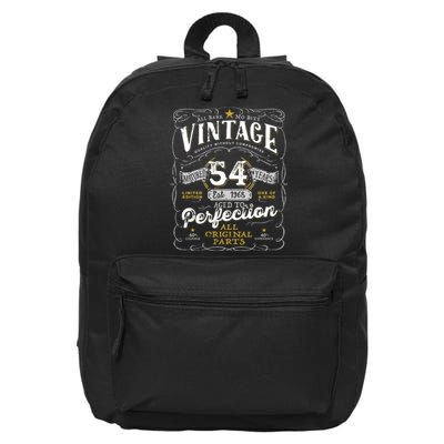 54th Birthday Vintage 1968 Birthday For Women Funny Men 54 Years Old 16 in Basic Backpack