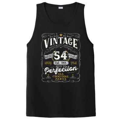 54th Birthday Vintage 1968 Birthday For Women Funny Men 54 Years Old PosiCharge Competitor Tank