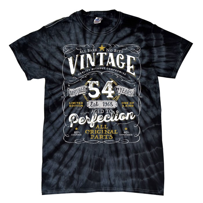 54th Birthday Vintage 1968 Birthday For Women Funny Men 54 Years Old Tie-Dye T-Shirt