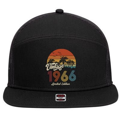 57th Birthday Vintage Limited Edition 1966 7 Panel Mesh Trucker Snapback Hat