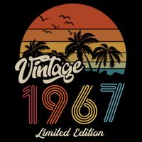 56th Birthday Vintage Limited Edition 1967 Visor