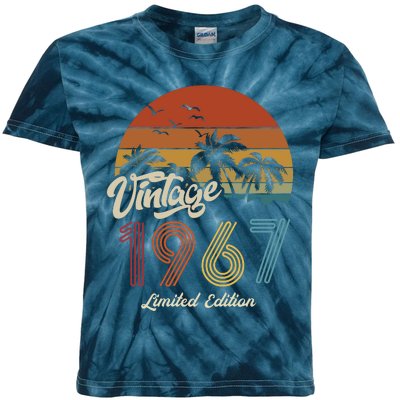 56th Birthday Vintage Limited Edition 1967 Kids Tie-Dye T-Shirt