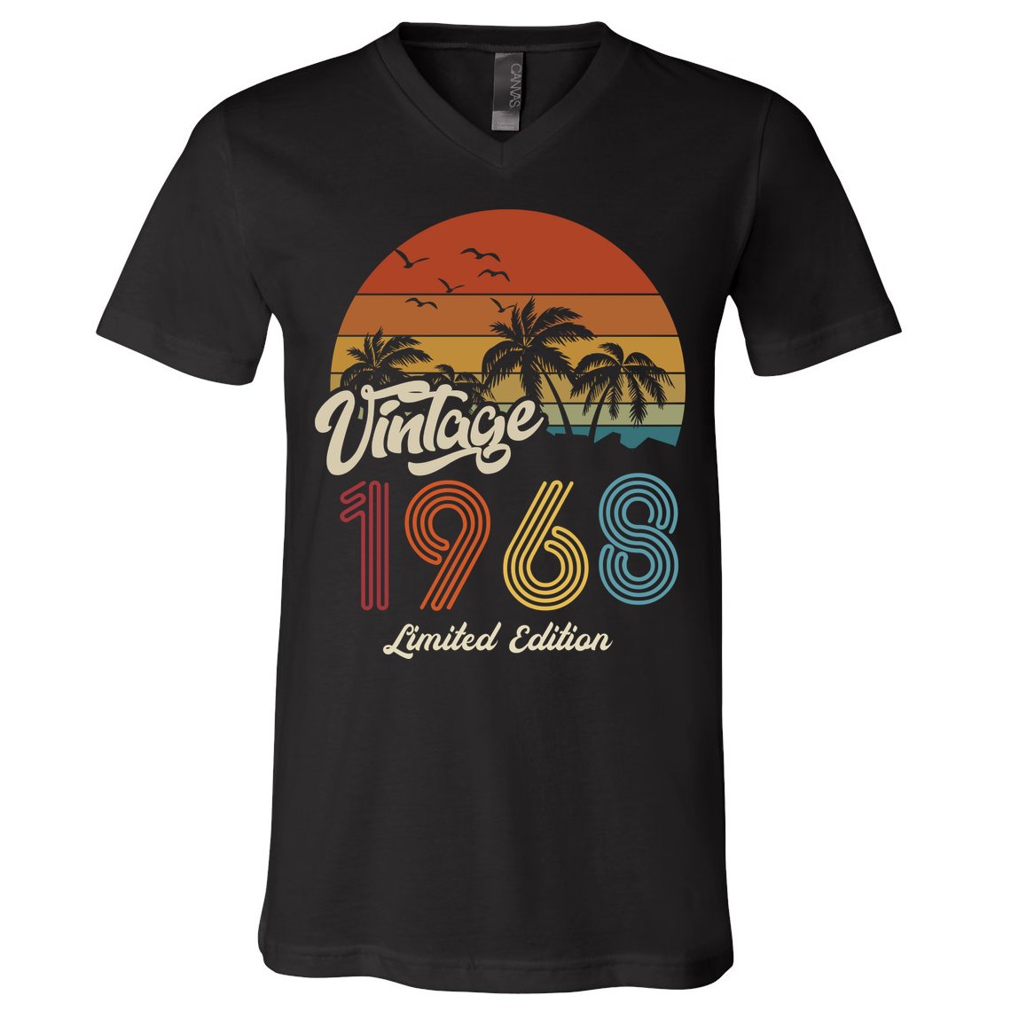 55th Birthday Vintage Limited Edition 1968 V-Neck T-Shirt