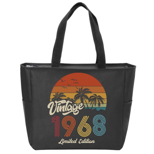55th Birthday Vintage Limited Edition 1968 Zip Tote Bag