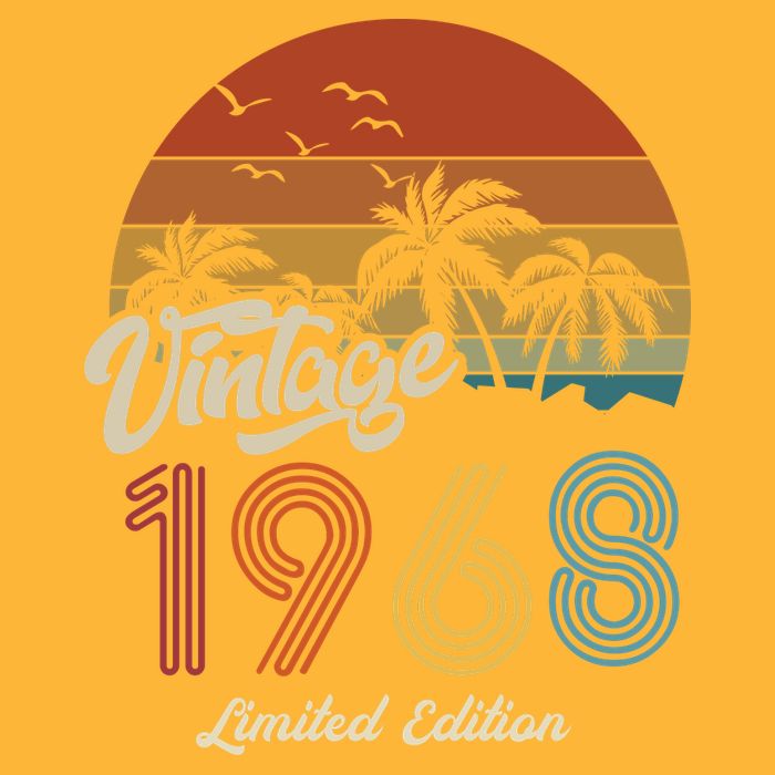 55th Birthday Vintage Limited Edition 1968 Long Sleeve Shirt