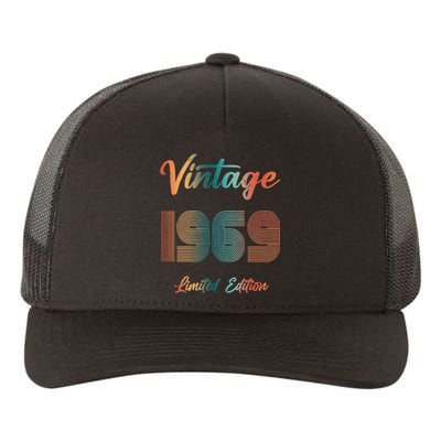 54th Birthday Vintage 1969 Limited Edition 54 Years Old Yupoong Adult 5-Panel Trucker Hat