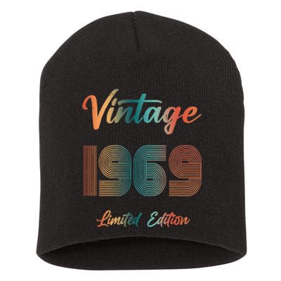 54th Birthday Vintage 1969 Limited Edition 54 Years Old Short Acrylic Beanie