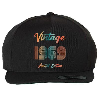 54th Birthday Vintage 1969 Limited Edition 54 Years Old Wool Snapback Cap