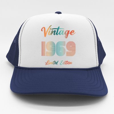 54th Birthday Vintage 1969 Limited Edition 54 Years Old Trucker Hat