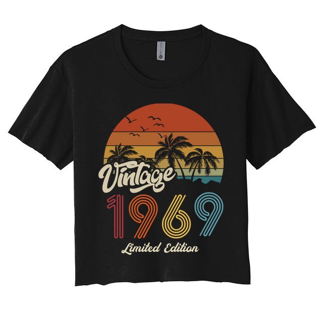 54th Birthday Vintage Limited Edition 1969 Crop Top
