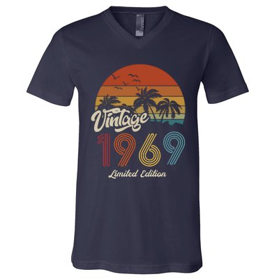 54th Birthday Vintage Limited Edition 1969 V-Neck T-Shirt