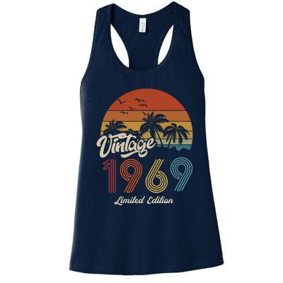 54th Birthday Vintage Limited Edition 1969 Women's Racerback Tank