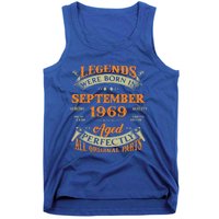 54th Birthday Vintage Legends Born In September 1969 Gift Tank Top