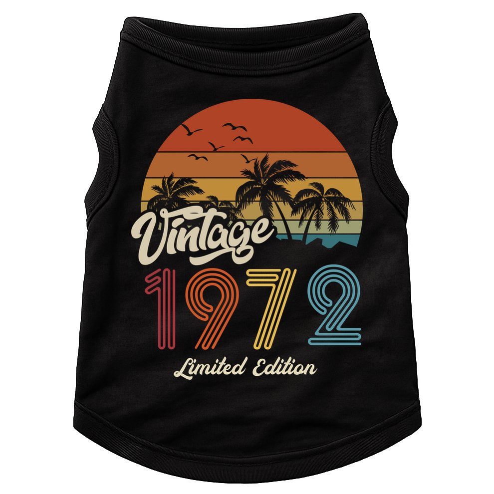 51st Birthday Vintage Limited Edition 1972 Doggie Tank