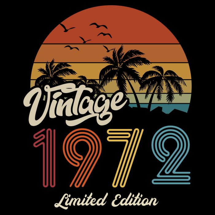 51st Birthday Vintage Limited Edition 1972 Doggie Tank