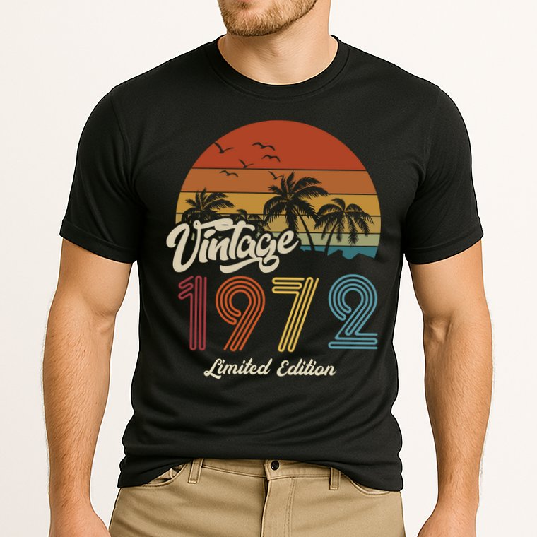 51st Birthday Vintage Limited Edition 1972 Cooling Performance Crew T-Shirt