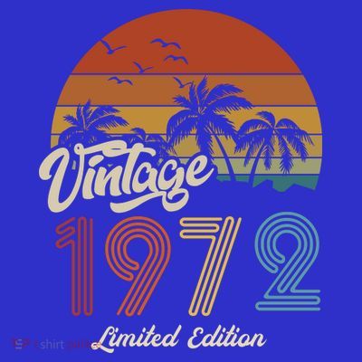 51st Birthday Vintage Limited Edition 1972 T-Shirt