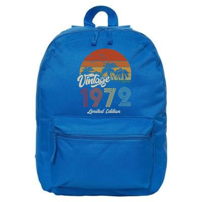 51st Birthday Vintage Limited Edition 1972 16 in Basic Backpack