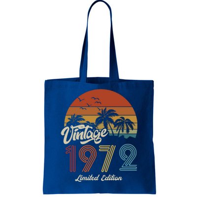 51st Birthday Vintage Limited Edition 1972 Tote Bag