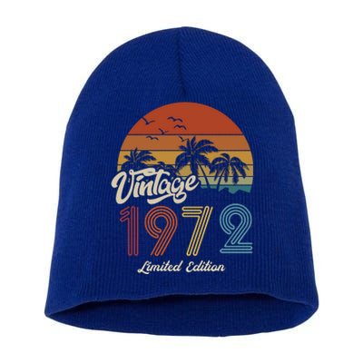 51st Birthday Vintage Limited Edition 1972 Short Acrylic Beanie