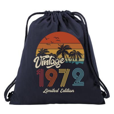 51st Birthday Vintage Limited Edition 1972 Drawstring Bag