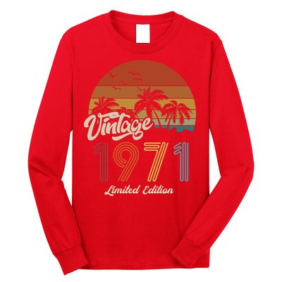 52nd Birthday Vintage Limited Edition 1971 Long Sleeve Shirt