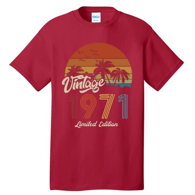 52nd Birthday Vintage Limited Edition 1971 Tall T-Shirt