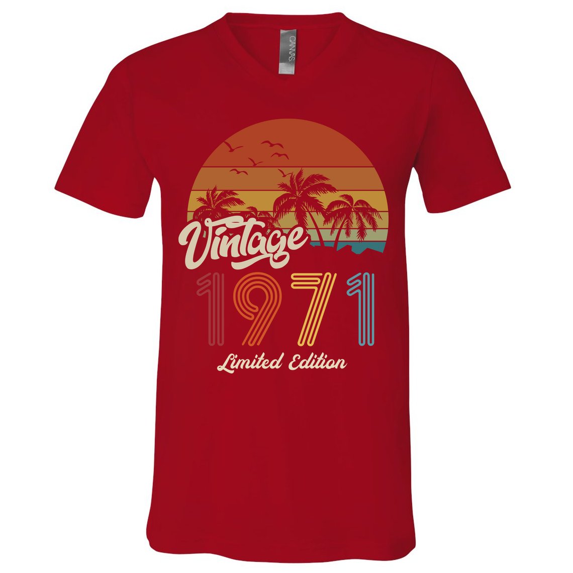 52nd Birthday Vintage Limited Edition 1971 V-Neck T-Shirt
