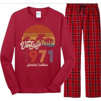 52nd Birthday Vintage Limited Edition 1971 Long Sleeve Pajama Set